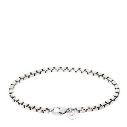 Tiffany Sterling Silver 4mm Venetian Link Bracelet 2 of 4