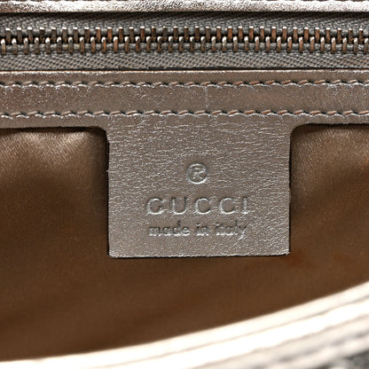 Gucci Sequin Matelasse Small GG Marmont Shoulder Bag Silver 6 of 15