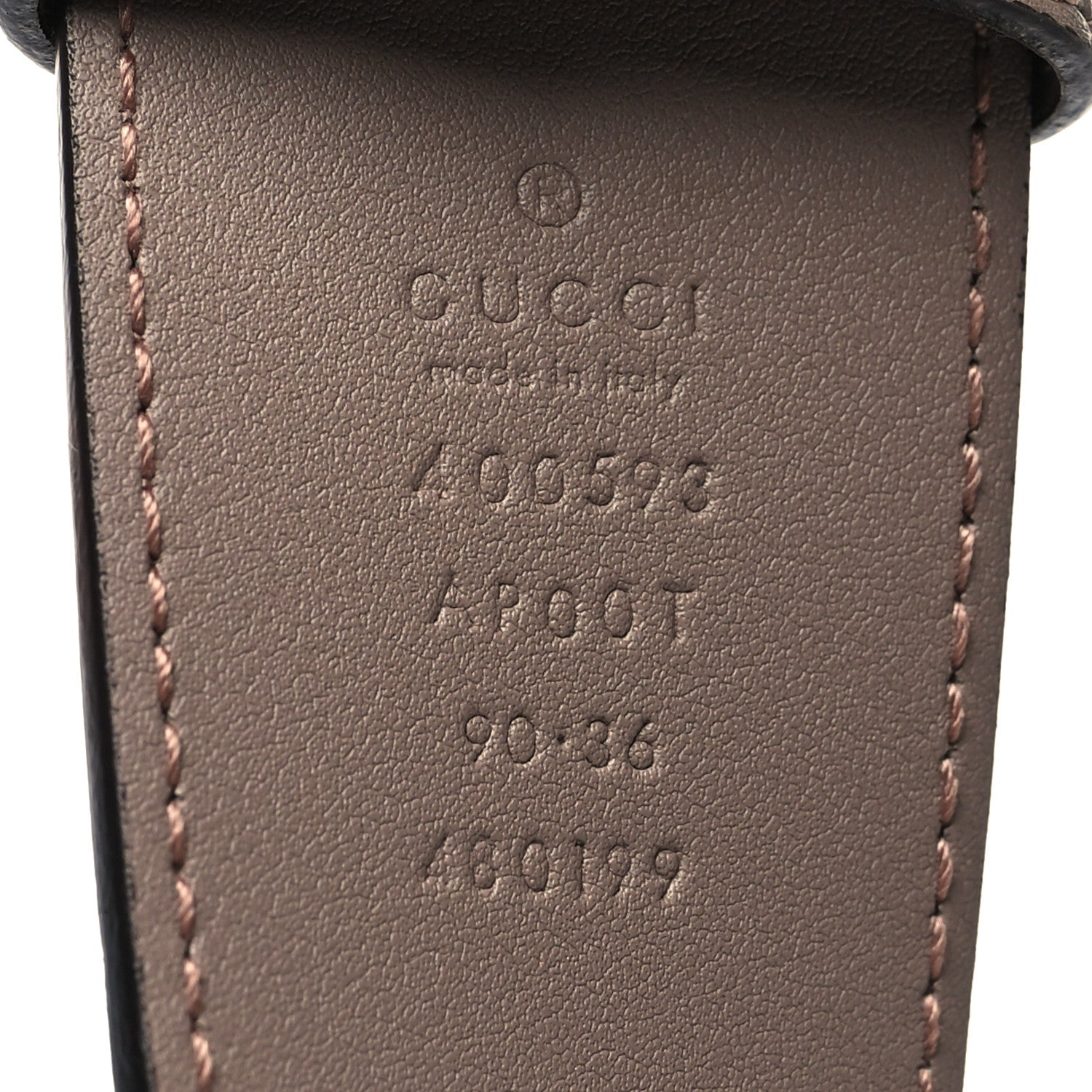 Gucci Calfskin Double G 40mm Belt 90 36 Porcelain Rose 5 of 5