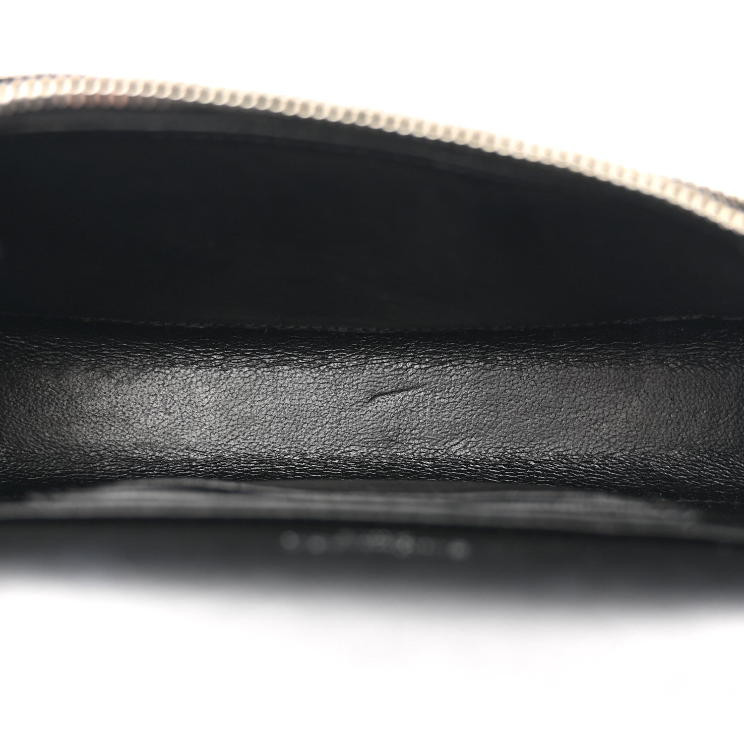 Saint Laurent Calfskin Crocodile Embossed Monogram Kate Belt Bag Black 5 of 9