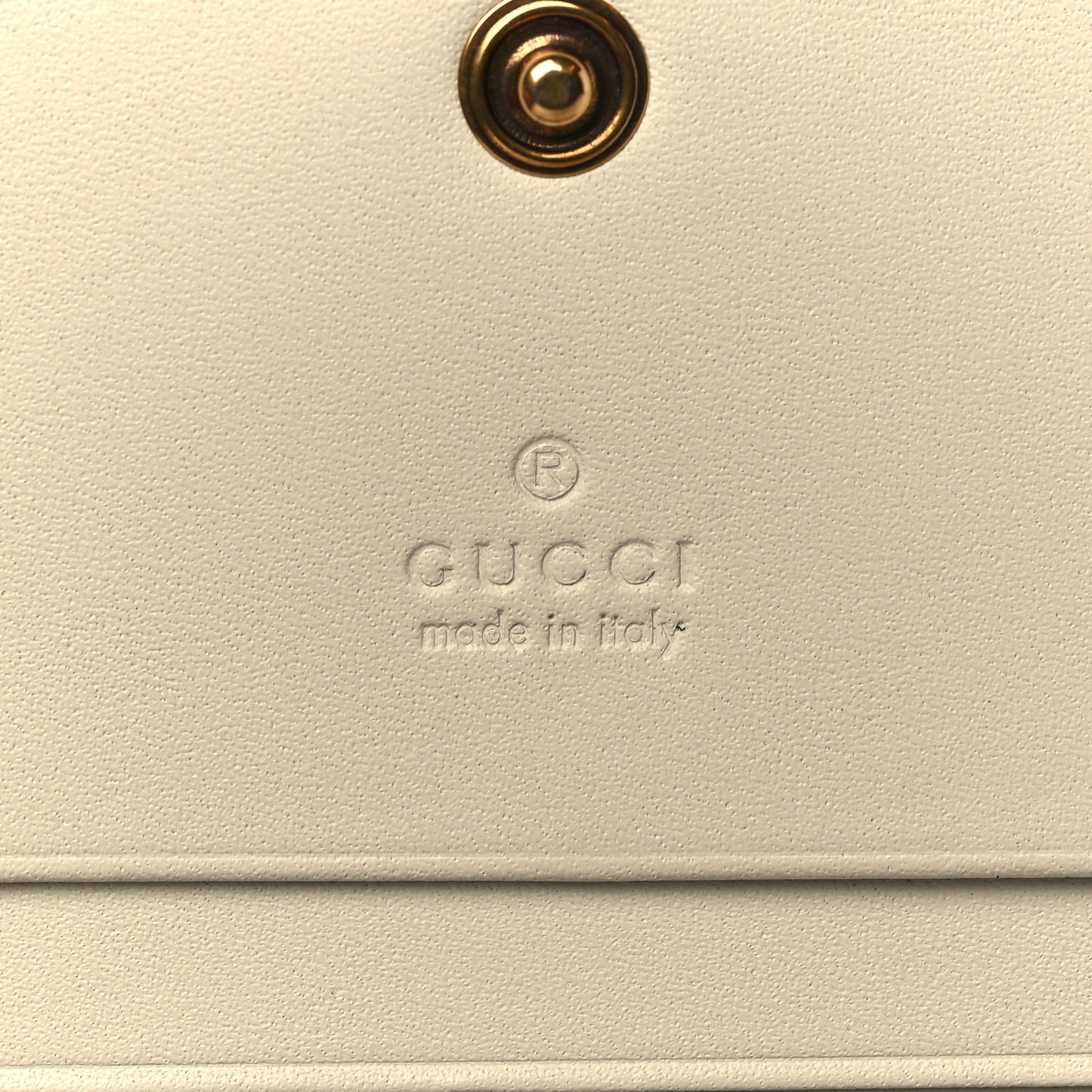 Calfskin Queen Margaret Card Case Wallet White