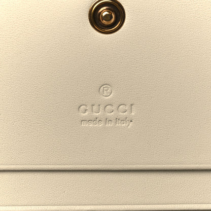 Gucci Calfskin Queen Margaret Card Case Wallet White 6 of 10