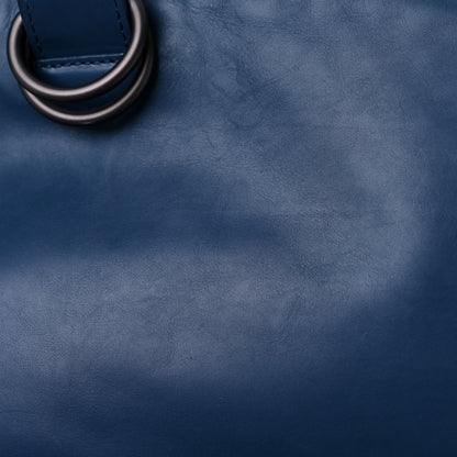Bottega Veneta Nylon Intrecciato Backpack Blue 9 of 10