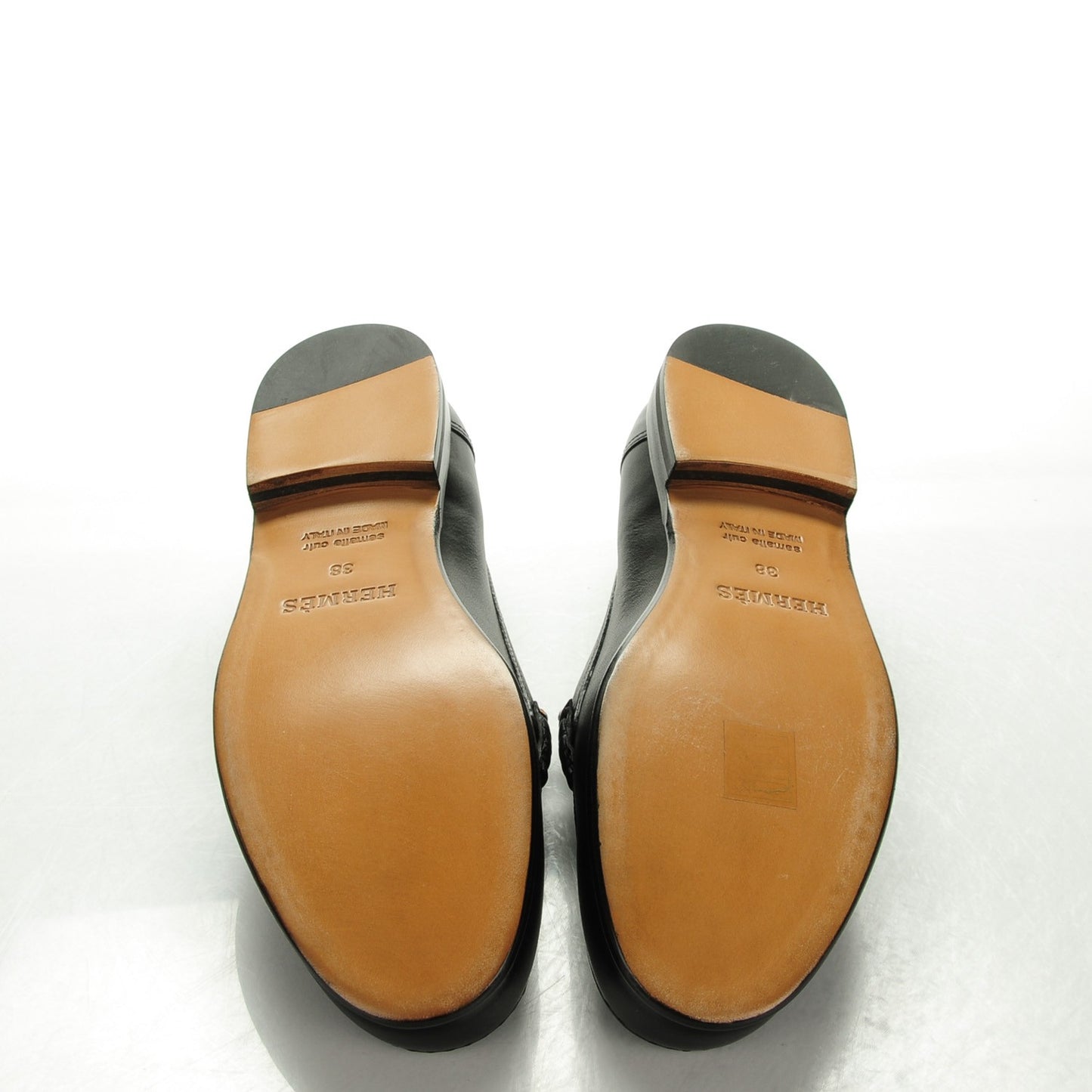 Tuscan Calfskin Kennedy Moccasin Loafers 38 Black