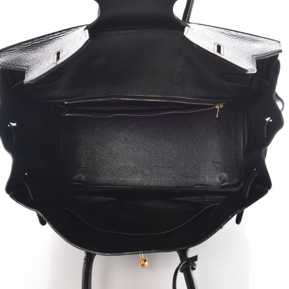 Hermes Taurillon Clemence Birkin 35 Black 12 of 34