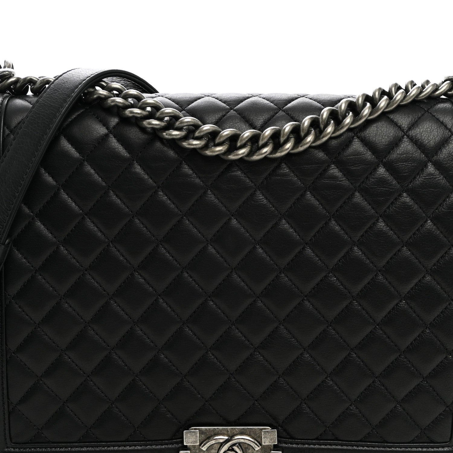 Chanel Calfskin Quilted Large Boy Flap Black 7 of 10