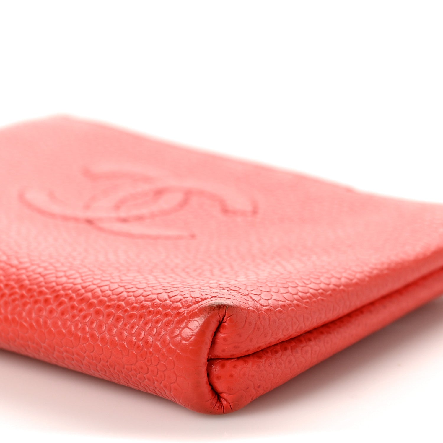 Chanel Caviar Timeless CC Coin Purse Case Light Red 9 of 11