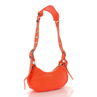 Balenciaga Agneau Arena Le Cagole Shoulder Bag XS Orange 4 of 15