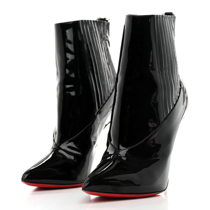 Christian Louboutin Patent Epic 100 Ankle Boots 40 Black 3 of 8