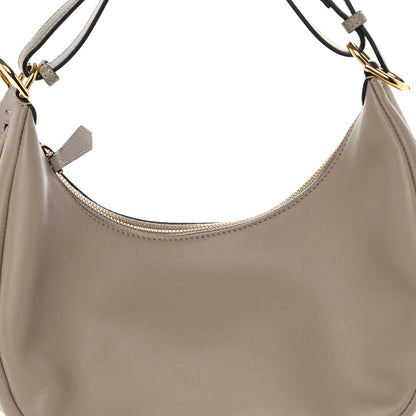 Fendi Vitello Grace Matte Small Fendigraphy Hobo Bag Tortora 7 of 9