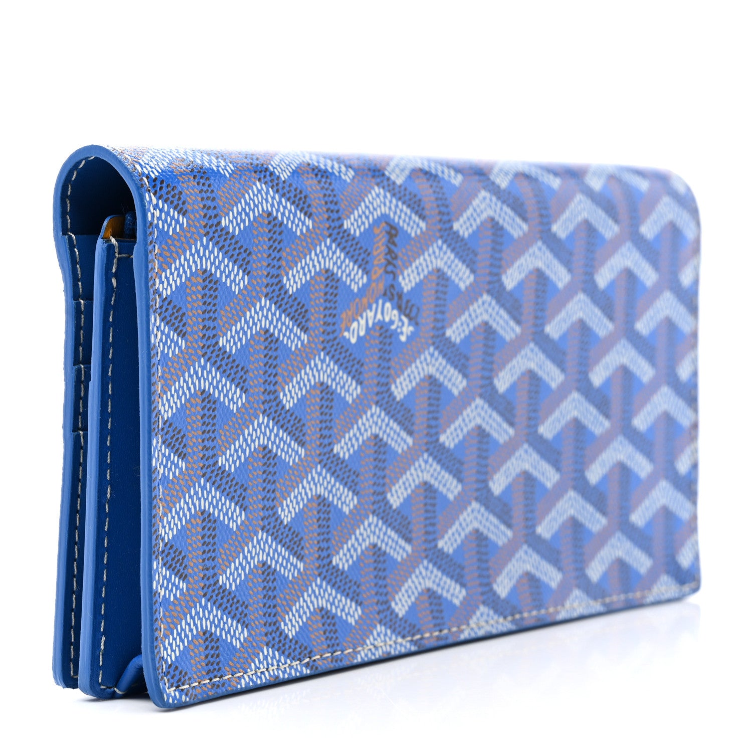 Goyard Goyardine Richelieu Wallet Sky Blue 3 of 7