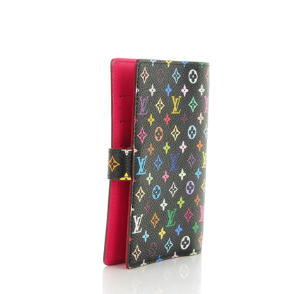 Louis Vuitton Monogram Multicolor Small Ring Agenda Cover Black Grenade 3 of 7