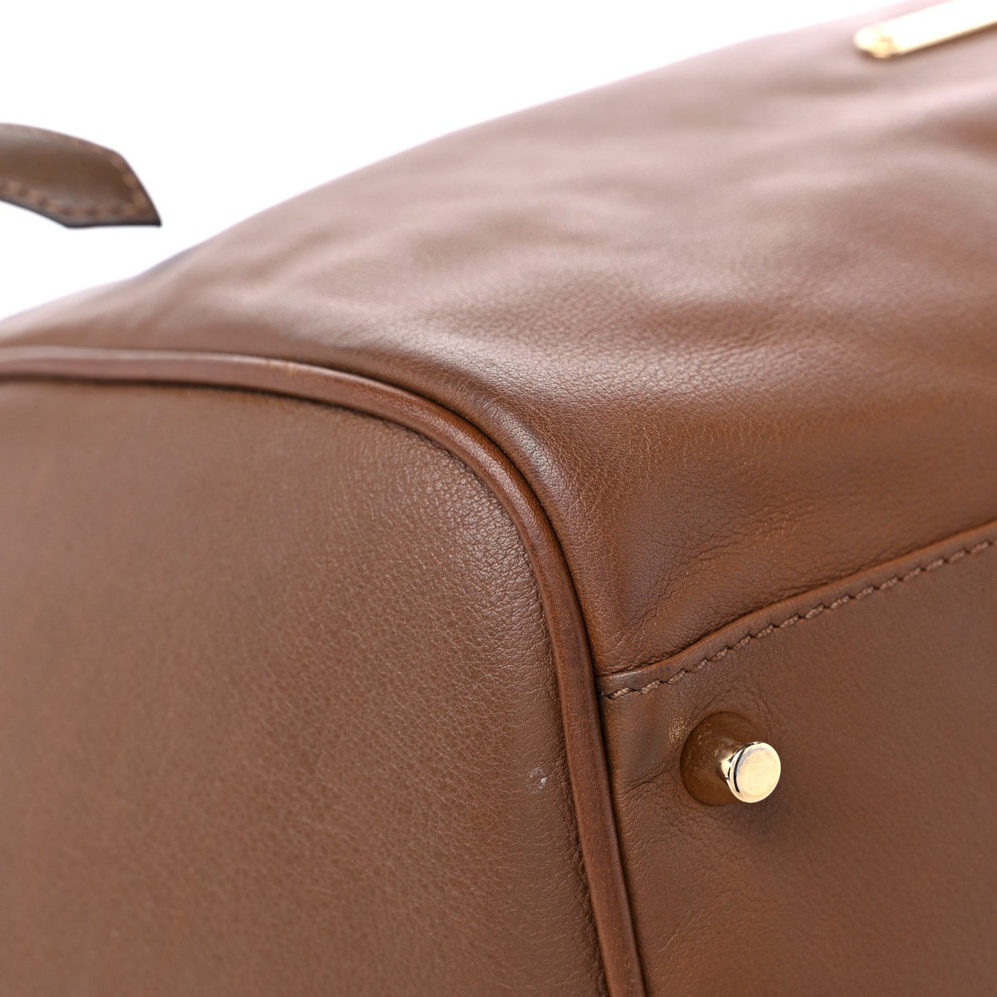 Calfskin Haymarket Check Small Canterbury Tote Brown