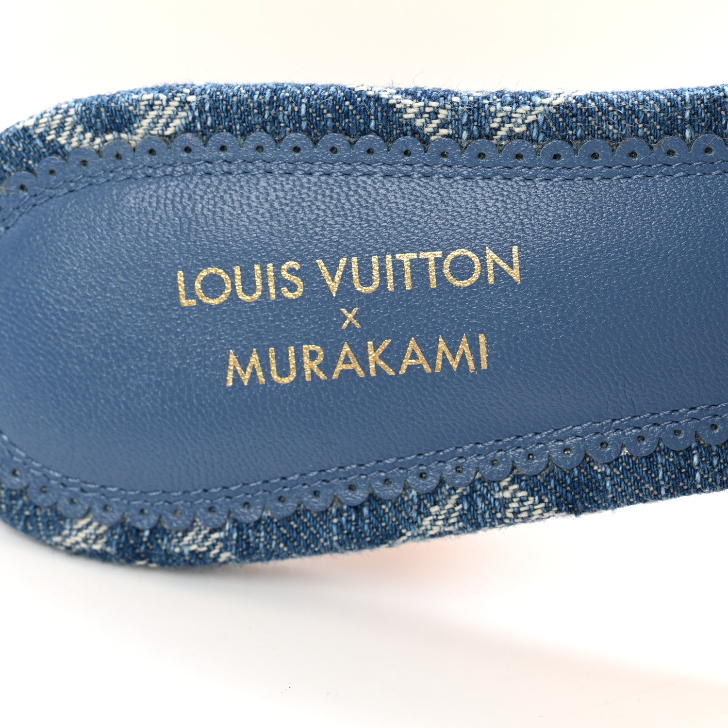 Louis Vuitton LV X TM Monogram Denim Cerises Lily Mules 37 Blue 7 of 10