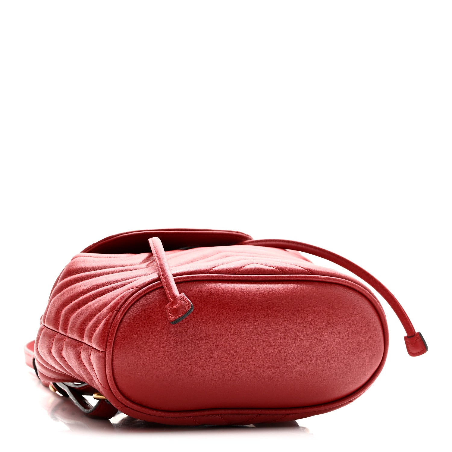 Gucci Calfskin Matelasse GG Marmont Flap Backpack Hibiscus Red 4 of 10