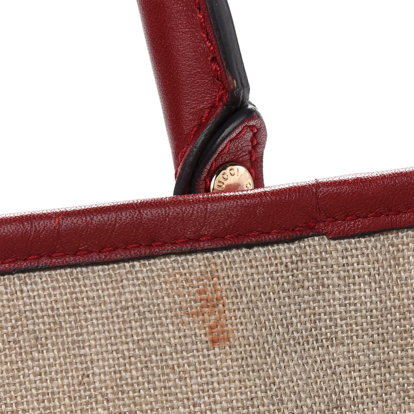Microguccissima Large Joy Tote Red