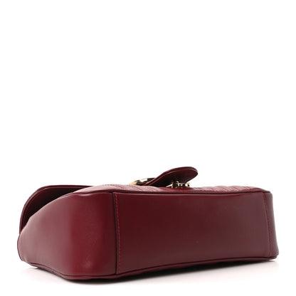 Gucci Calfskin Matelasse Small GG Marmont Shoulder Bag Rosso Ancora Red 4 of 10