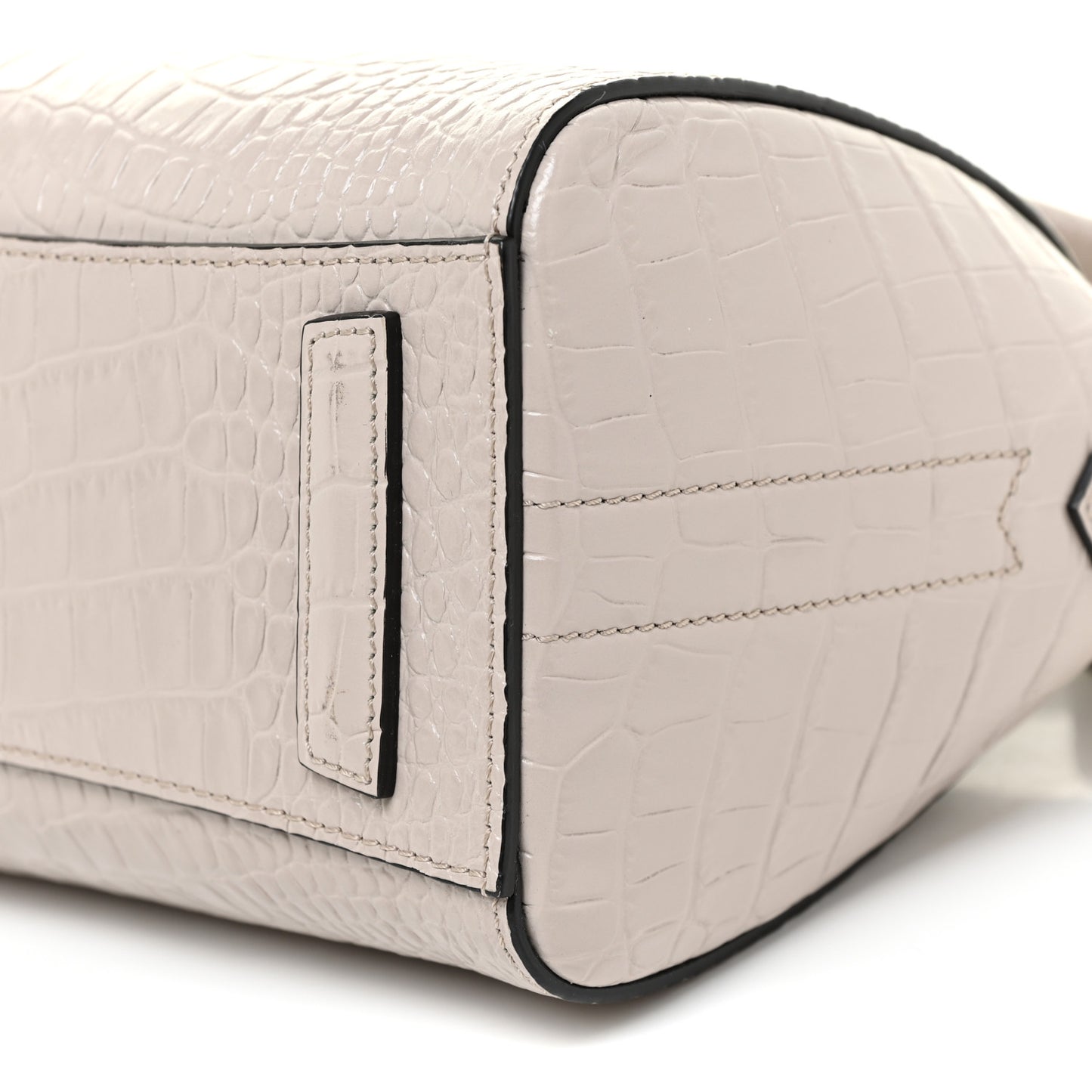 Calfskin Crocodile Embossed Mini Antigona Dune