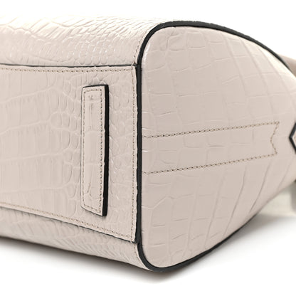 Givenchy Calfskin Crocodile Embossed Mini Antigona Dune 9 of 11
