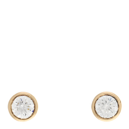 Tiffany 18K Yellow Gold Diamond .34ctw Elsa Peretti Diamonds By The Yard Earrings 1 of 4