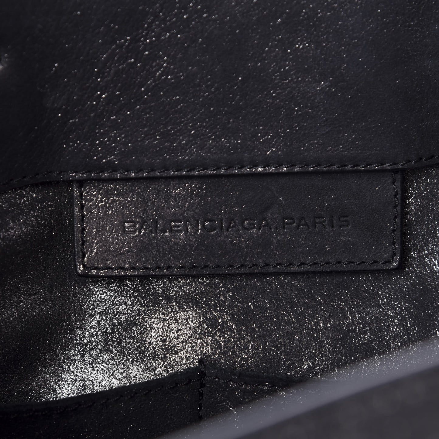 Metallic Calfskin Milkyway Papier A5 Tote Black