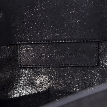 Balenciaga Metallic Calfskin Milkyway Papier A5 Tote Black 8 of 12