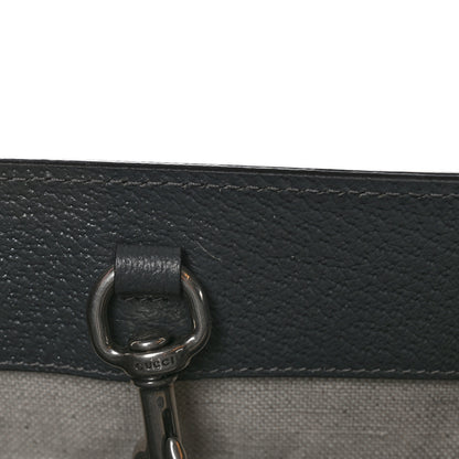 Gucci GG Supreme Monogram Textured Dollar Calfskin Medium Ophidia Tote Grey Black Graphite Grey 11 of 11
