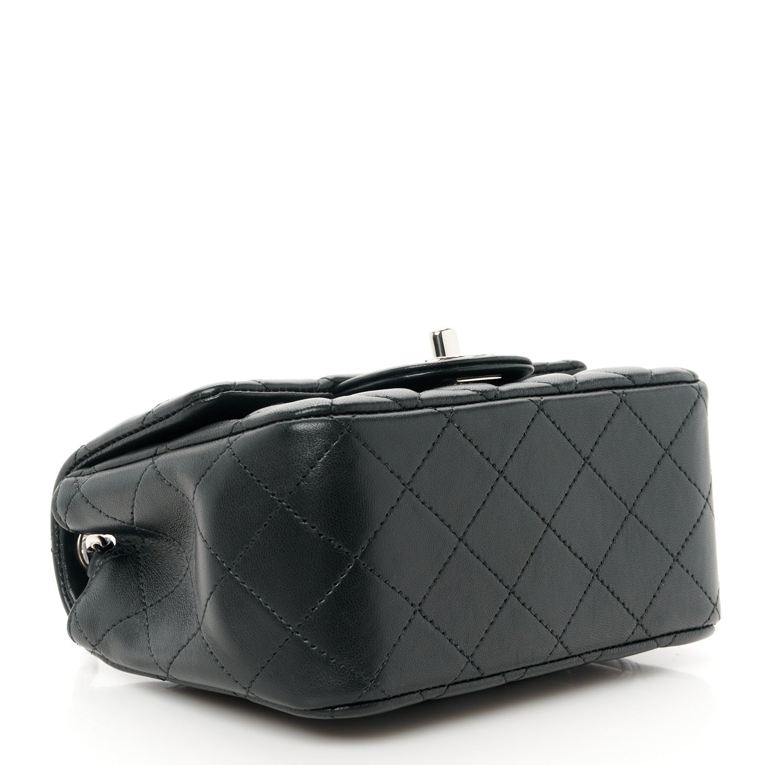 Chanel Lambskin Quilted Mini Square Flap Black 4 of 12