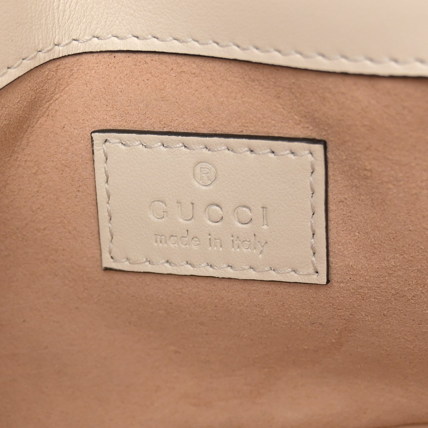 Gucci Calfskin Matelasse Monochrome GG Marmont Chain Belt Bag Mystic White 6 of 11