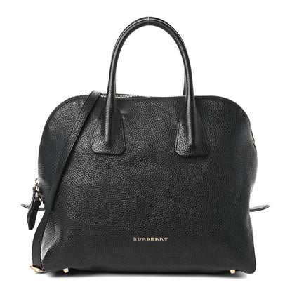 Burberry London Grainy Calfskin Small Greenwood Bowling Bag Black 1 of 9