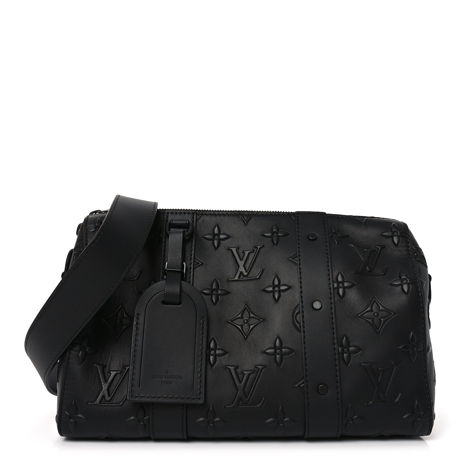 Louis Vuitton Monogram Seal City Keepall Black 1 of 8