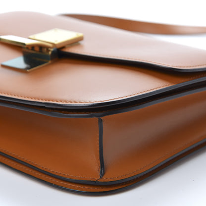 Celine Box Calfskin Medium Classic Box Flap Bag Chestnut 6 of 9