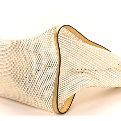 Tom Ford Metallic Mesh Calfskin Trim Tote Gold 10 of 10