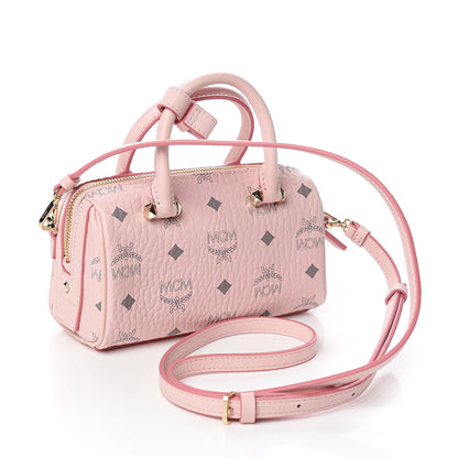 MCM Visetos Mini Essential Boston Powder Pink 3 of 9