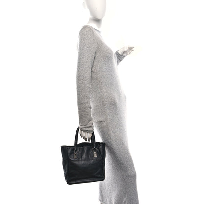 Chanel Lambskin Square Stitched Tote Black 2 of 10