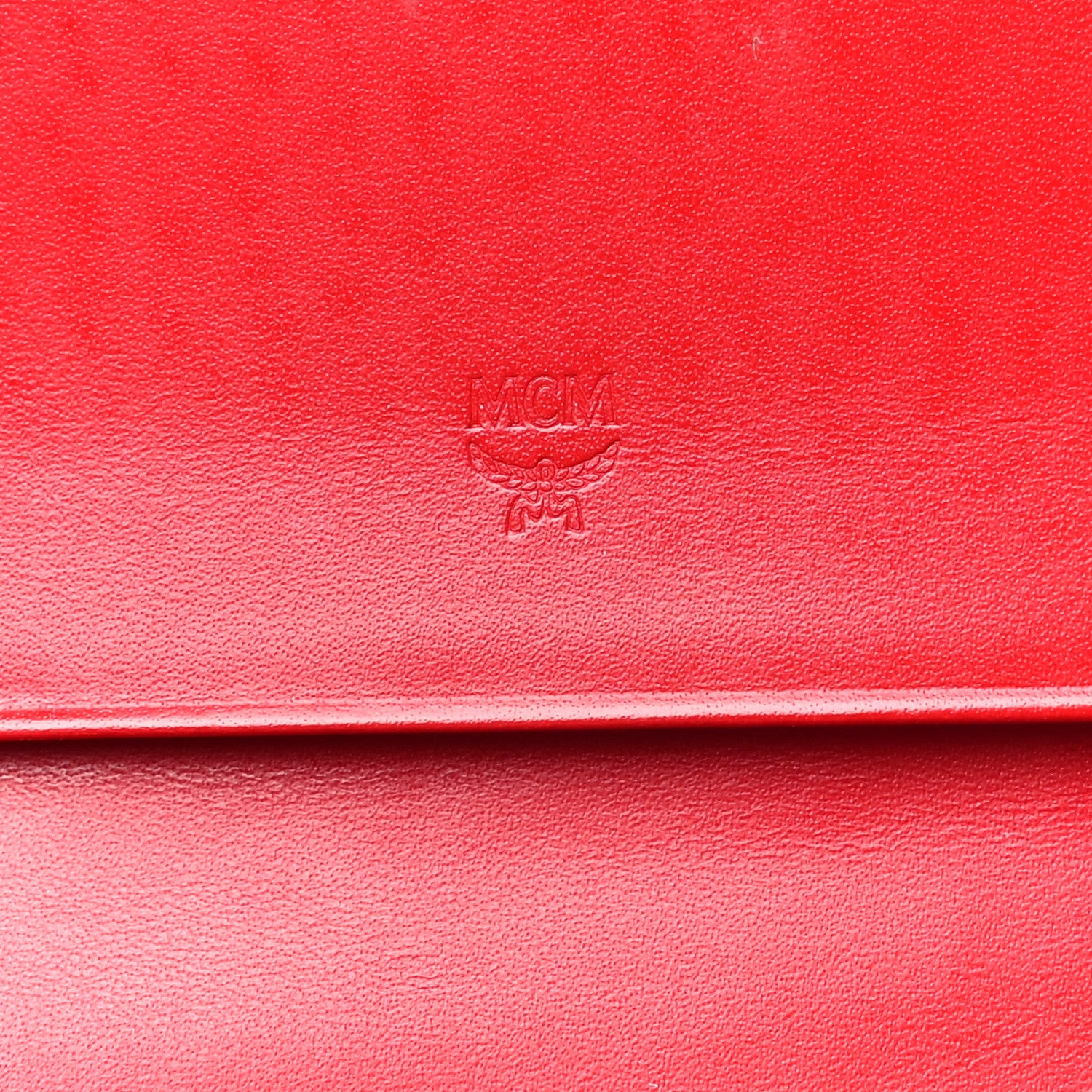 MCM Visetos Continental Flap Wallet Cognac Red 6 of 18