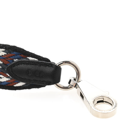 Hermes Toile Swift 25mm Sangle ZigZag Shoulder Strap Black White Deep Blue 5 of 6