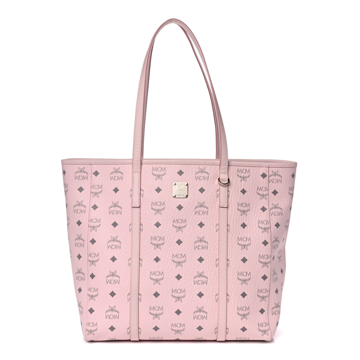 MCM Visetos Toni Shopper Tote Powder Pink 1 of 11