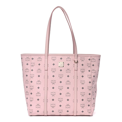 MCM Visetos Toni Shopper Tote Powder Pink 1 of 11