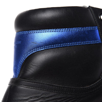 Saint Laurent Calfskin Court Classic SL/10H High Top Sneakers 44 Black Blue 11 of 14