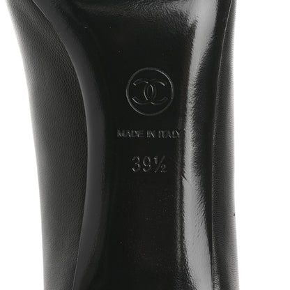 Chanel Lambskin CC Pumps 39.5 Black 8 of 9