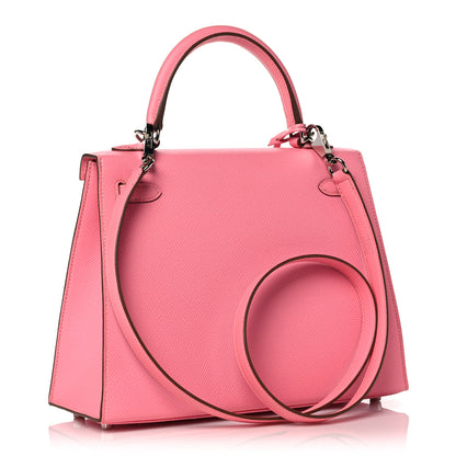 Hermes Epsom Kelly Sellier 25 Rose Confetti 3 of 11