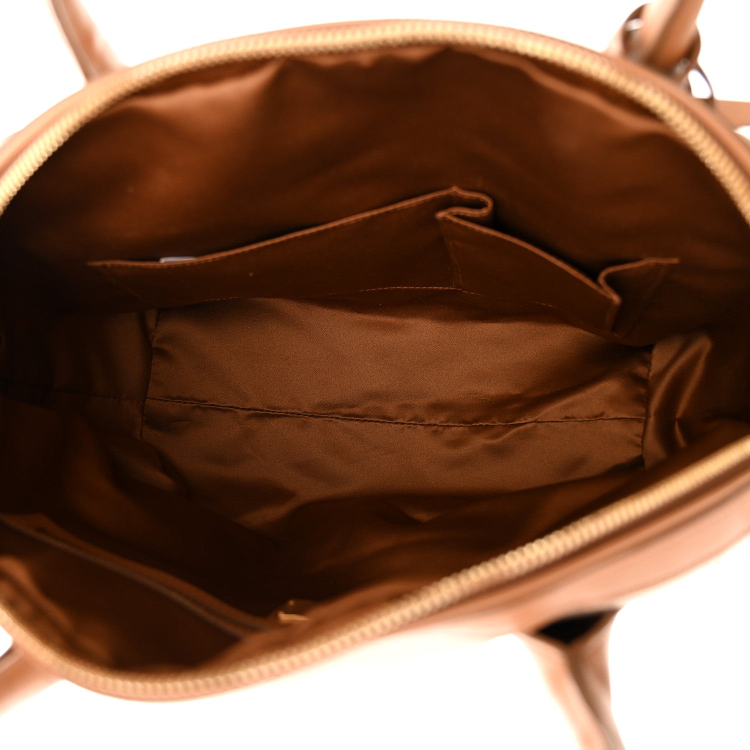 Salvatore Ferragamo Canvas Calfskin Fiamma Bag Sienne 5 of 9