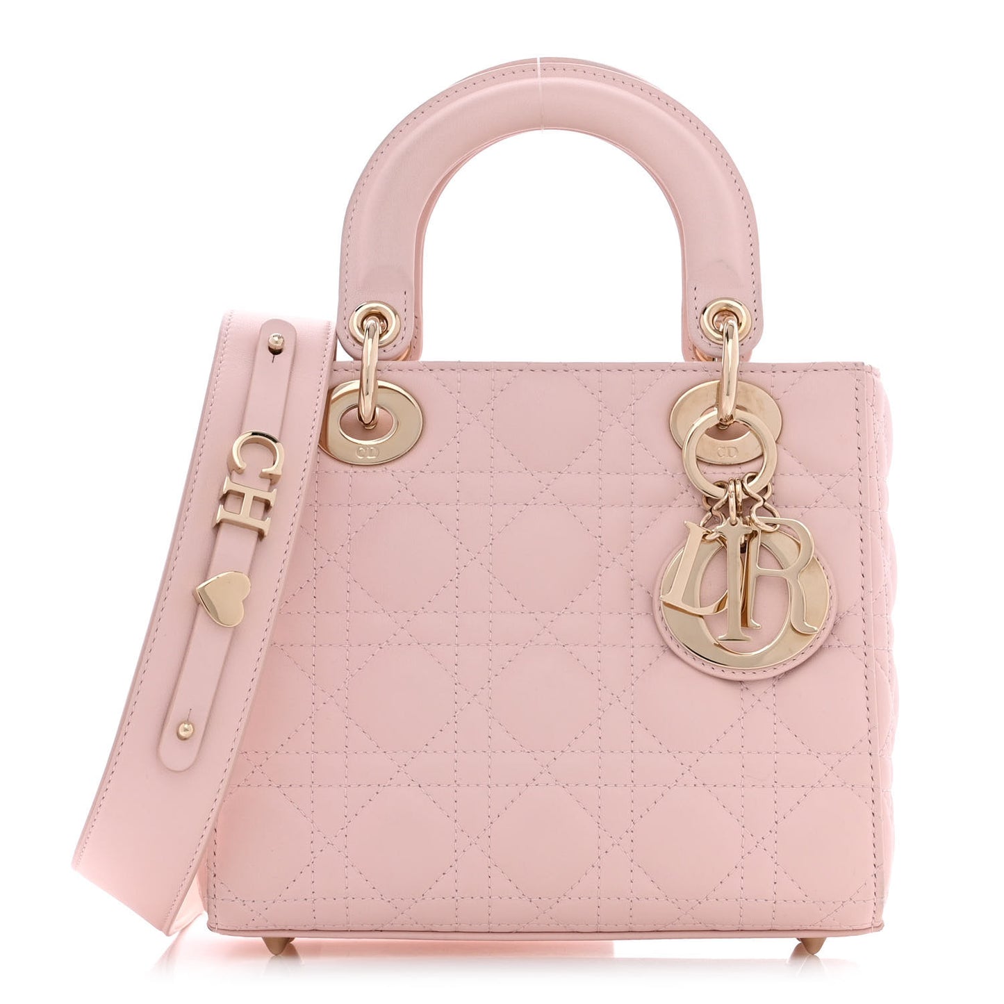 Lambskin Cannage Small My ABCDior Lady Dior Powder Pink