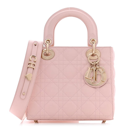 Christian Dior Lambskin Cannage Small My ABCDior Lady Dior Powder Pink 1 of 16