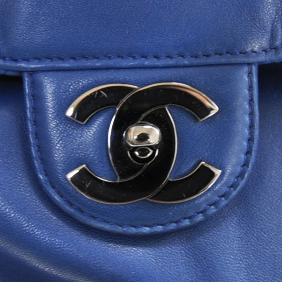 Chanel Lambskin Soft and Chain Large Flap Blue 13 of 13
