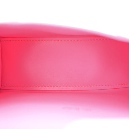 Balenciaga Shiny Calfskin Crocodile Embossed Hourglass Top Handle Bag XS Baby Pink 5 of 12