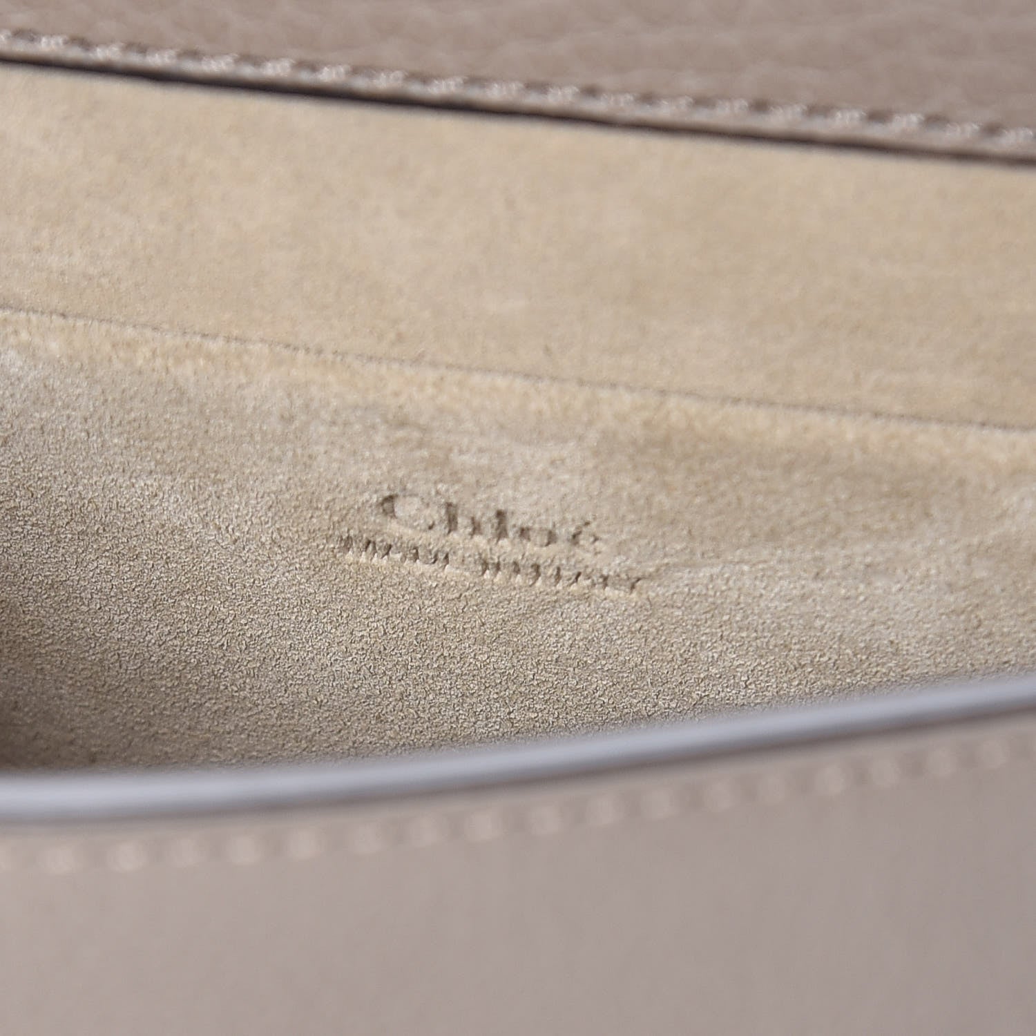 Chloe Calfskin Suede Small Nile Bracelet Bag Motty Grey 6 of 9