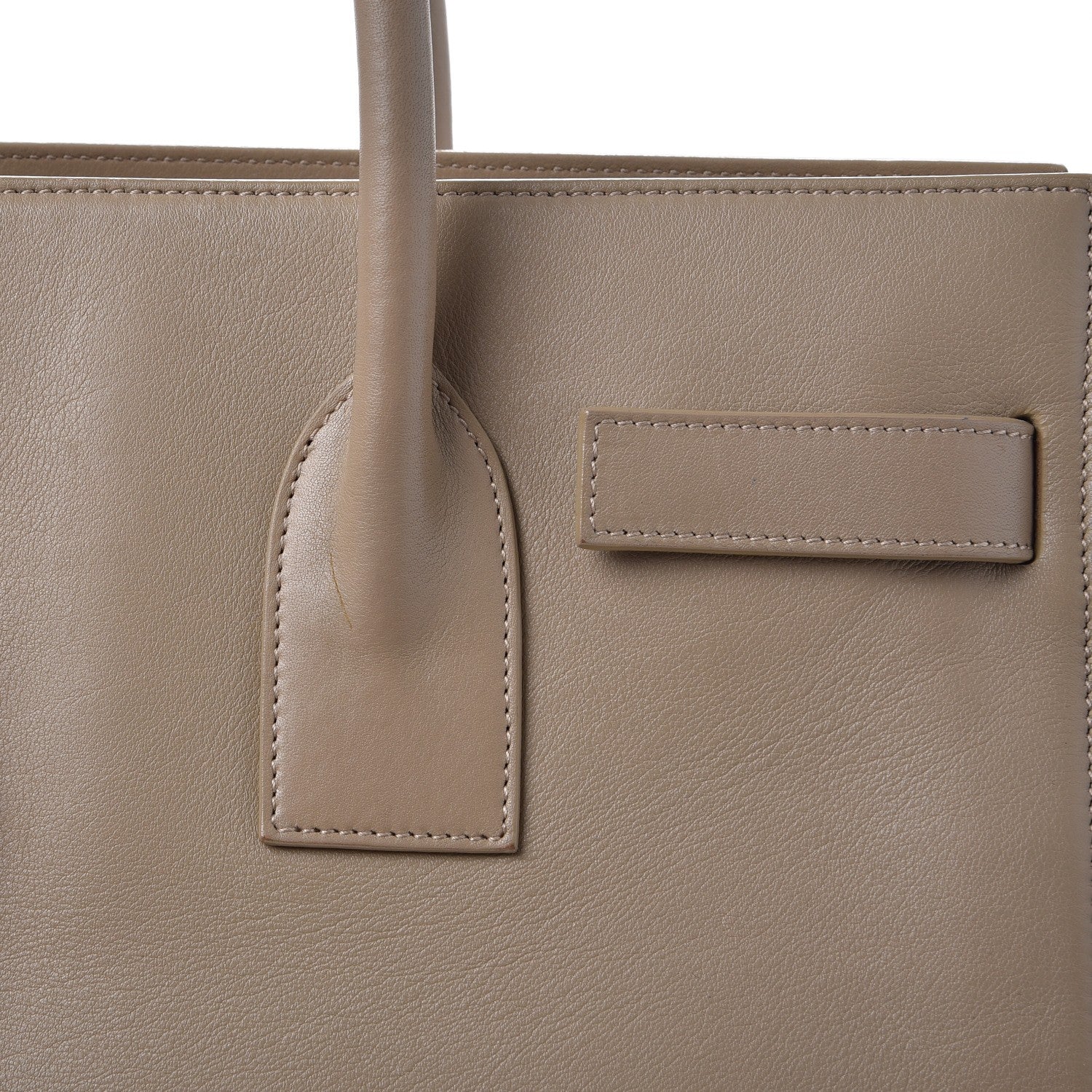 Saint Laurent Calfskin Small Sac De Jour Beige 19 of 19