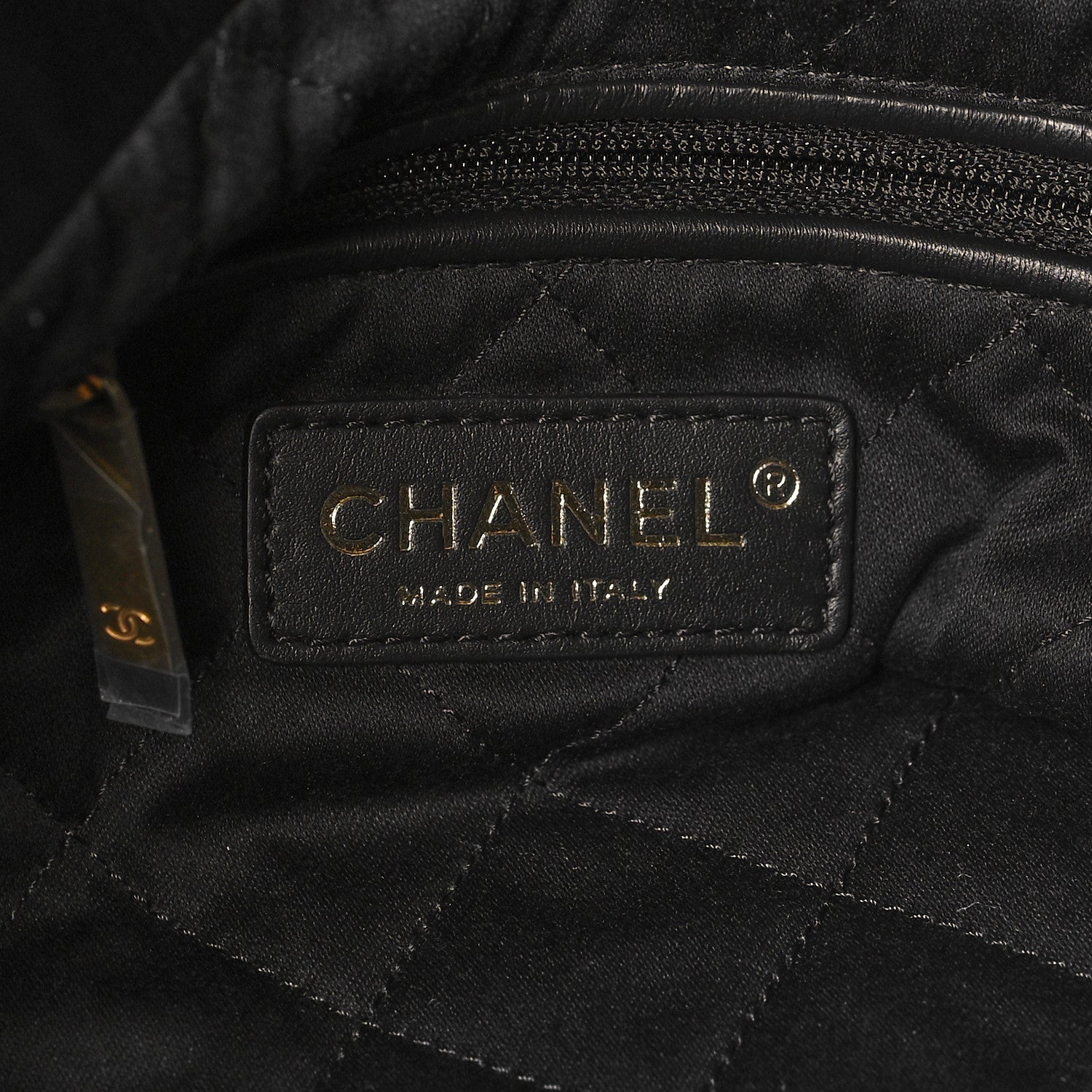 Chanel Shiny Calfskin Quilted Small Chanel 22 Black 7 of 11